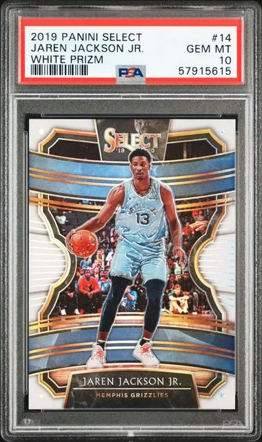 2019-20 Panini Select Jaren Jackson Jr. White Prizm #14 card image