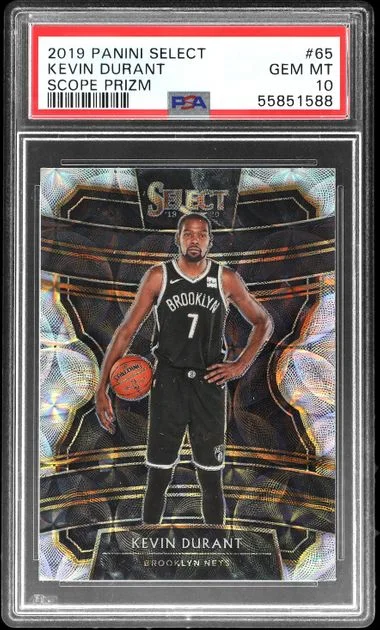 2019-20 Panini Select Kevin Durant Scope Prizm #65 card image
