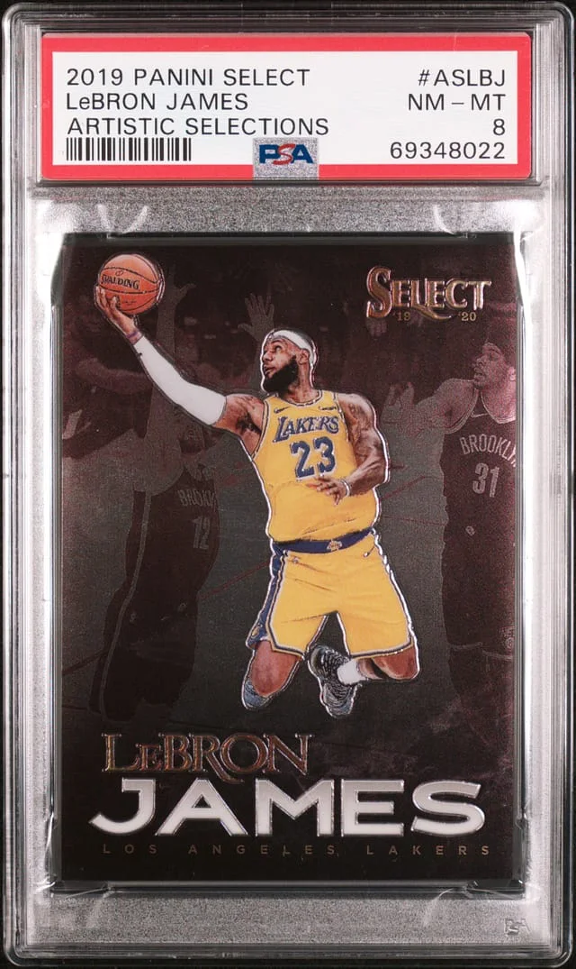 2019-20 Panini Select LeBron James Artistic Selections #ASLBJ card image