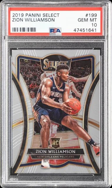 2019-20 Panini Select Zion Williamson #199 card image