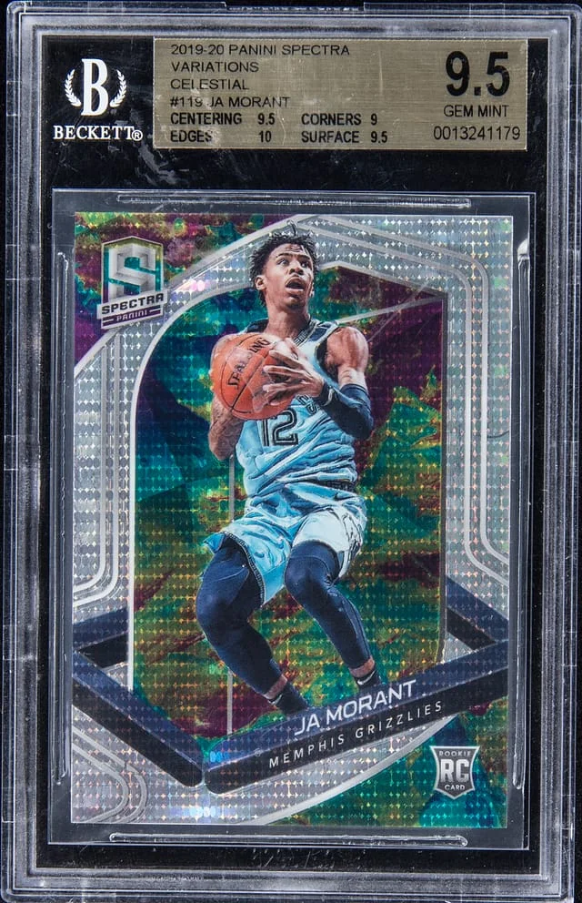 2019-20 Panini Spectra Ja Morant SP-Celestial #119 card image