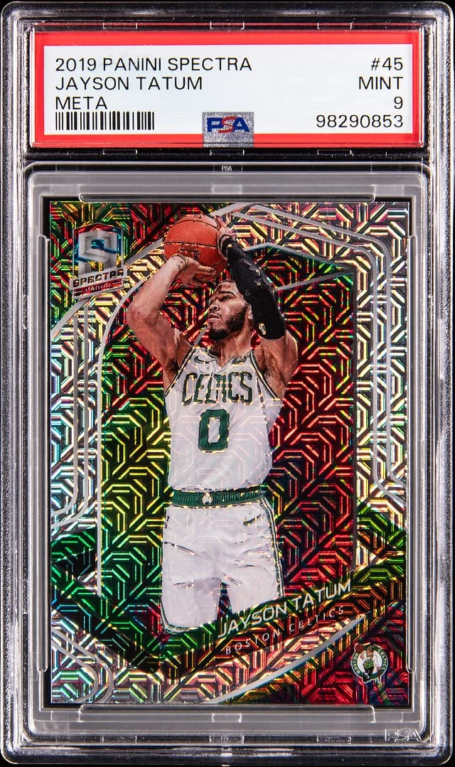 2019-20 Panini Spectra Jayson Tatum Meta #45 card image
