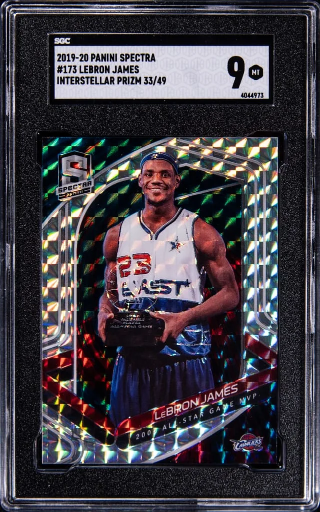2019-20 Panini Spectra LeBron James Interstellar Prizm #173 card image