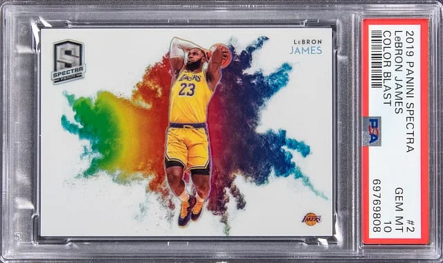 2019-20 Panini Spectra LeBron James Color Blast #2 card image