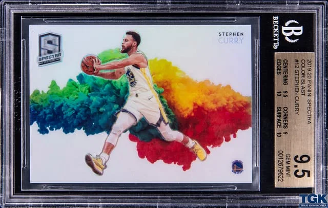 2019-20 Panini Spectra Stephen Curry Color Blast #12 card image