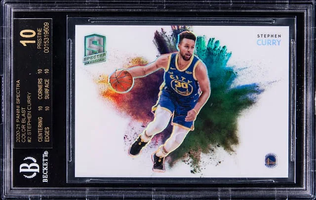 2019-20 Panini Spectra Stephen Curry Color Blast #2 card image