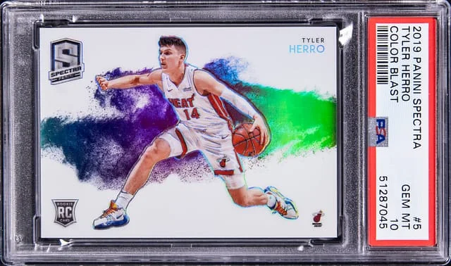 2019-20 Panini Spectra Tyler Herro Color Blast #5 card image