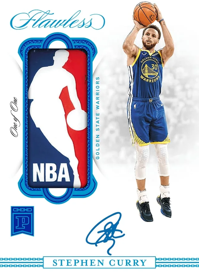 2019-20 Panini Stephen Curry NFT/Digital Blockchain Flawless Logoman Autographs #14 card image