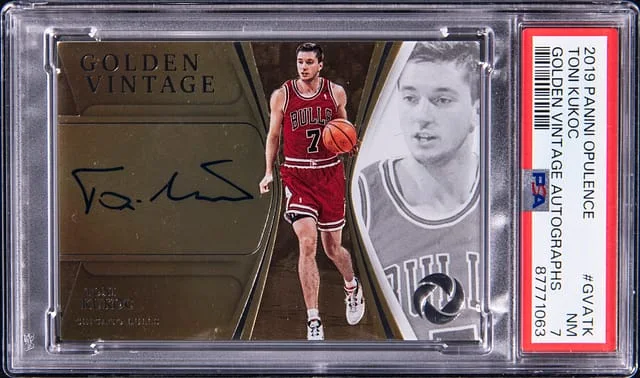 2019-20 Panini Toni Kukoc Opulence Golden Vintage Autographs #GVATK card image