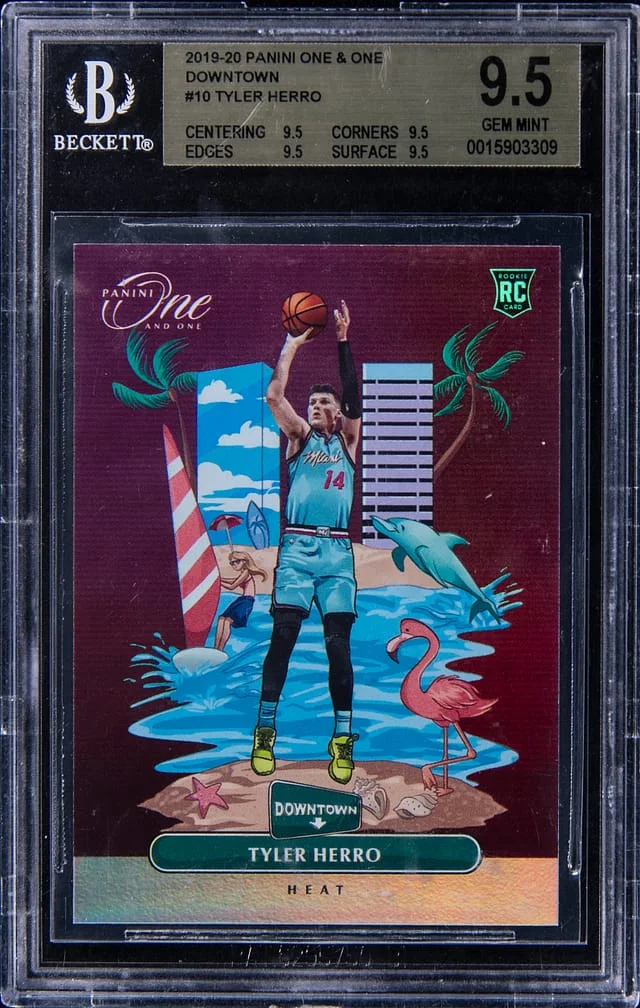 2019-20 Panini Tyler Herro One & One Downtown #10 card image