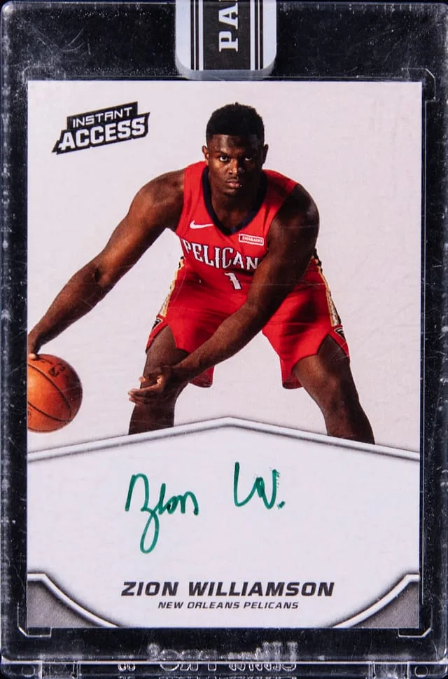 2019-20 Panini Zion Williamson Instant Access #1 card image