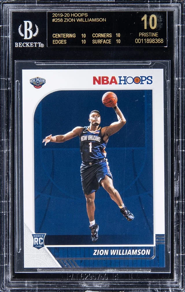 2019-20 Panini Zion Williamson NBA Hoops Red #258 card image