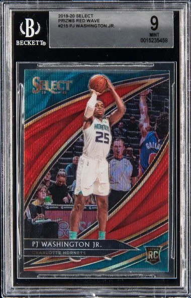 2019-20 Select Pj Washington Jr. Prizms Red Wave #215 card image