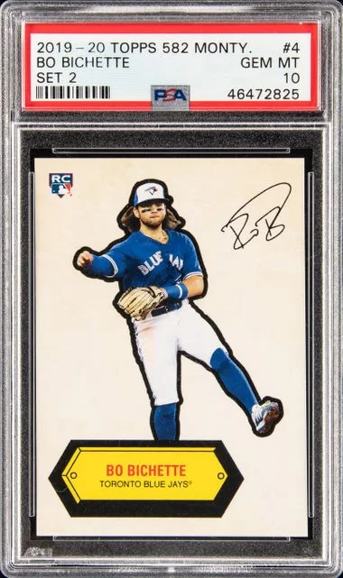 2019-20 Topps Bo Bichette 582 Monty Set 3 #4 card image