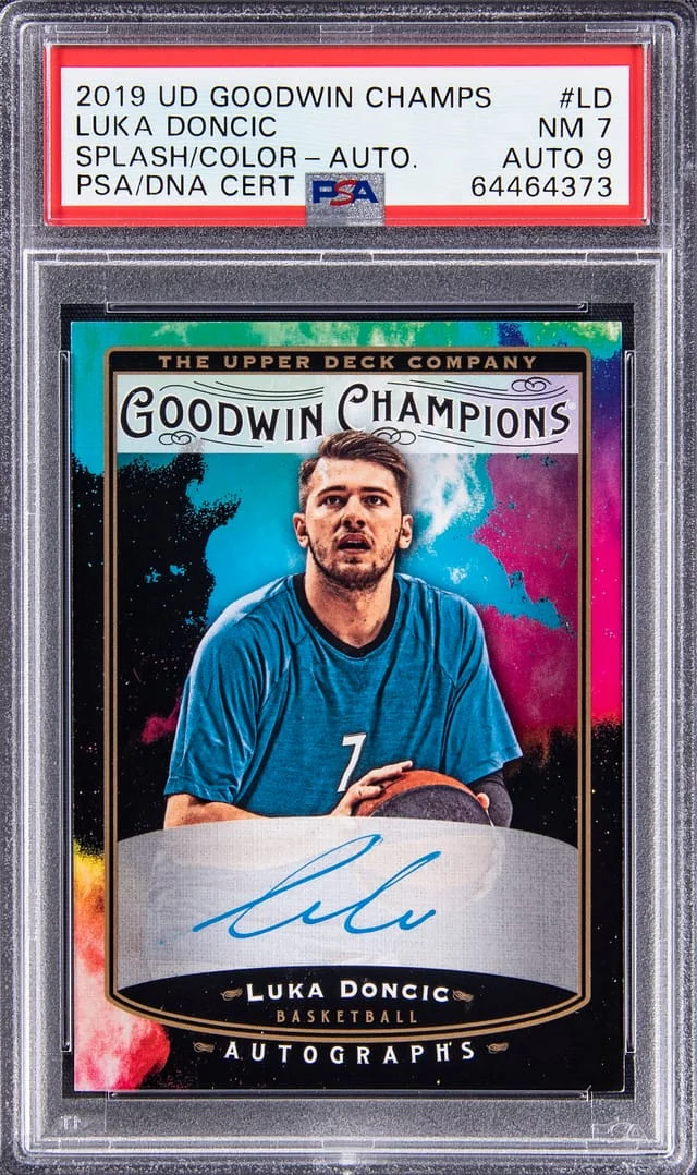 2019-20 Upper Deck Goodwin Champions Luka Doncic Splash of Color #SCA-LD card image