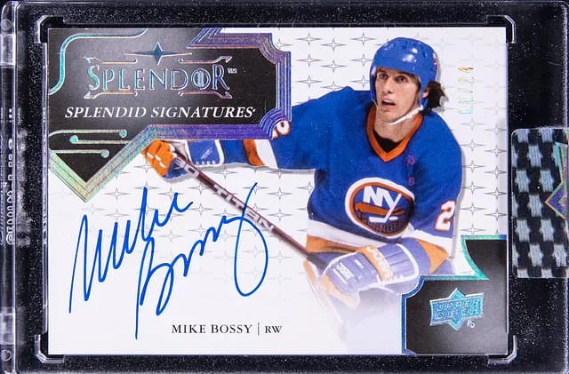 2019-20 Upper Deck Mike Bossy Splendor Buyback 2017-18 Signatures #SA-MB card image