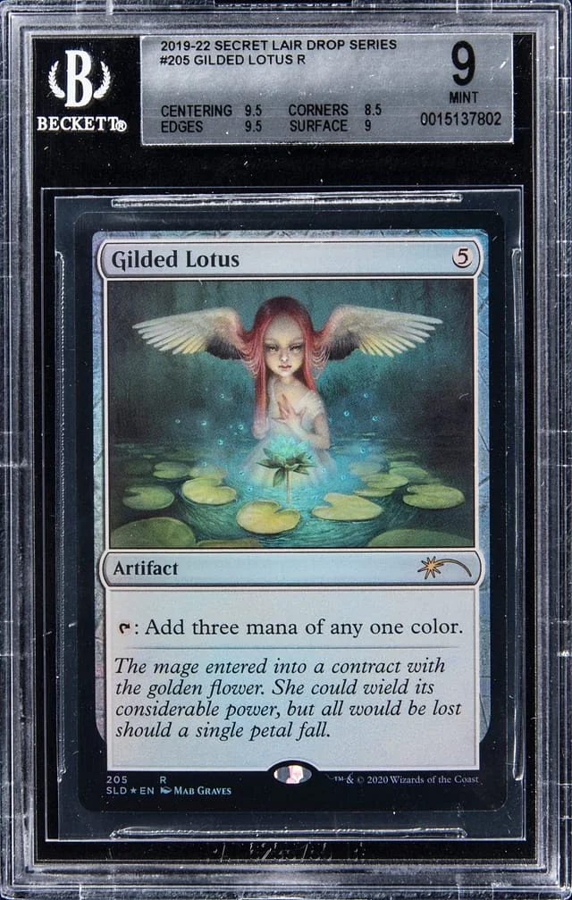 2019-22 Magic The Gathering Secret Lair Drop Series Foil Gilded Lotus #205 card image