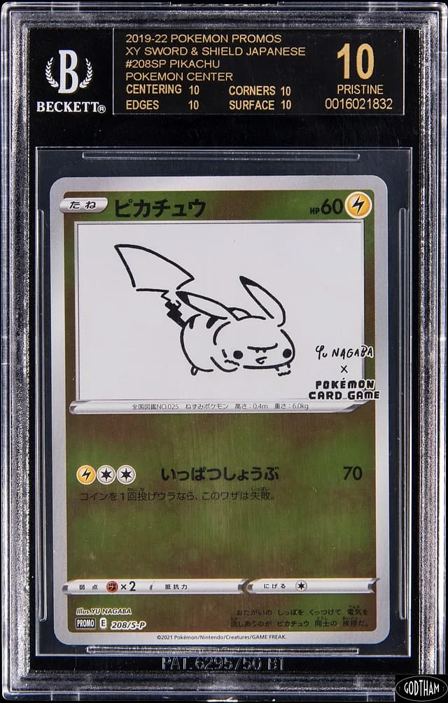 2019-22 Pokemon Japanese XY Sword & Shield Pokemon Center Promo Pikachu #208SP card image