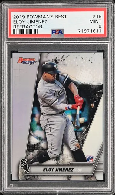2019 Bowman Best Eloy Jimenez Refractor #18 card image