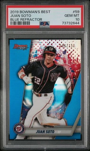 2019 Bowman Best Juan Soto Atomic Refractor #59 card image