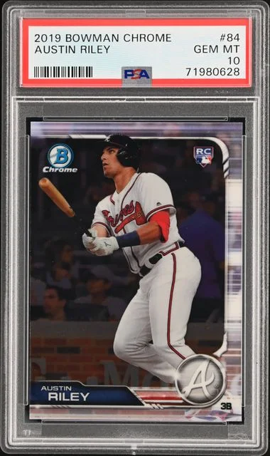 2019 Bowman Chrome Austin Riley #84 card image