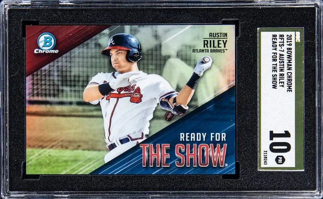2019 Bowman Chrome Austin Riley Ready for the Show #RFTS-7 card image