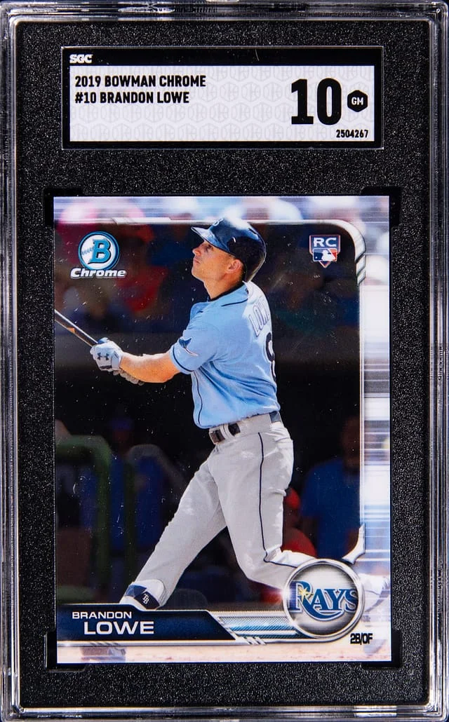 2019 Bowman Chrome Brandon Lowe #10 card image
