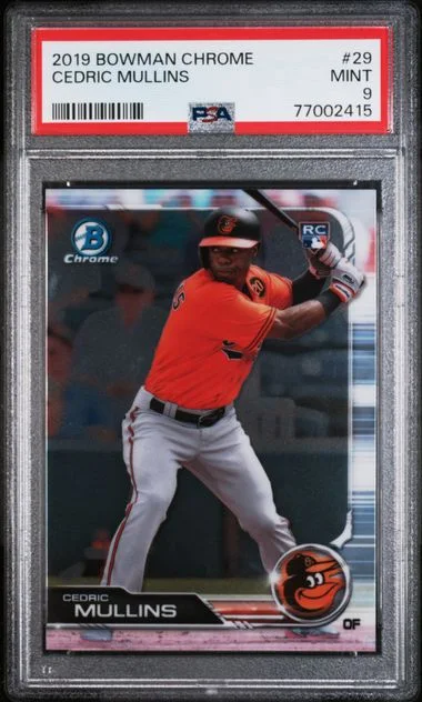2019 Bowman Chrome Cedric Mullins Blue Refractor #29 card image