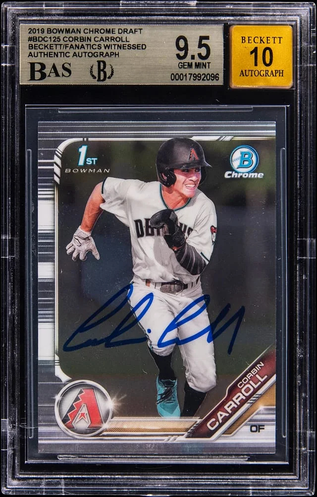 2019 Bowman Chrome Corbin Carroll #BDC-125 card image