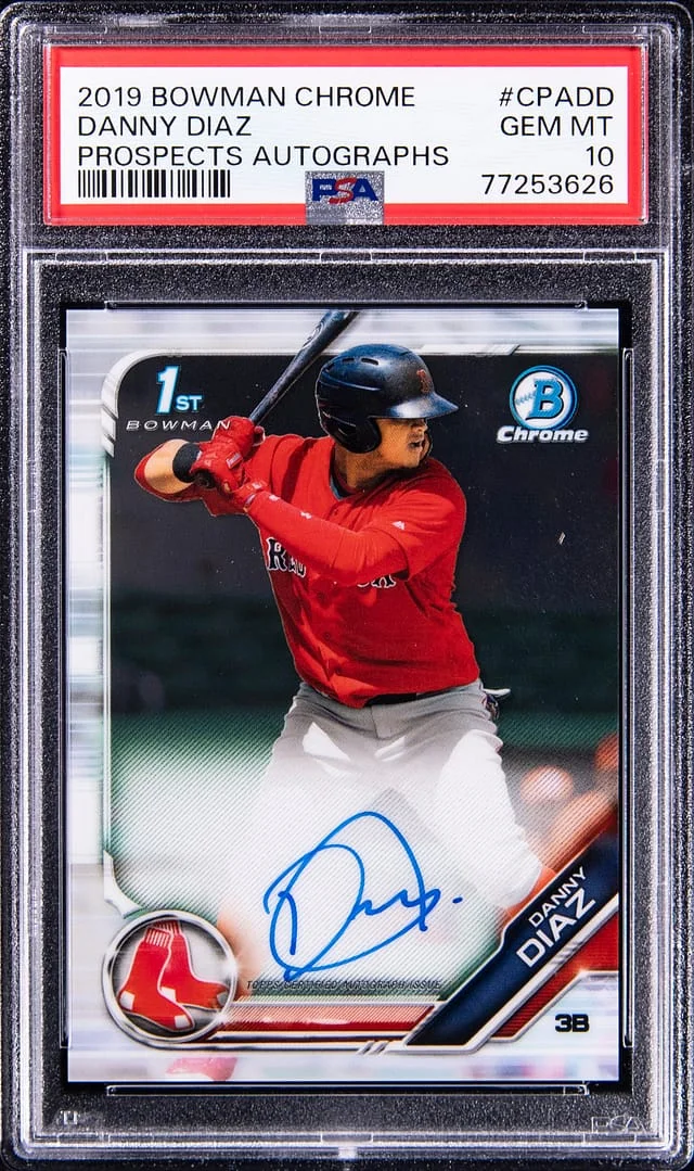 2019 Bowman Chrome Danny Diaz Prospect Autographs #CPADD card image