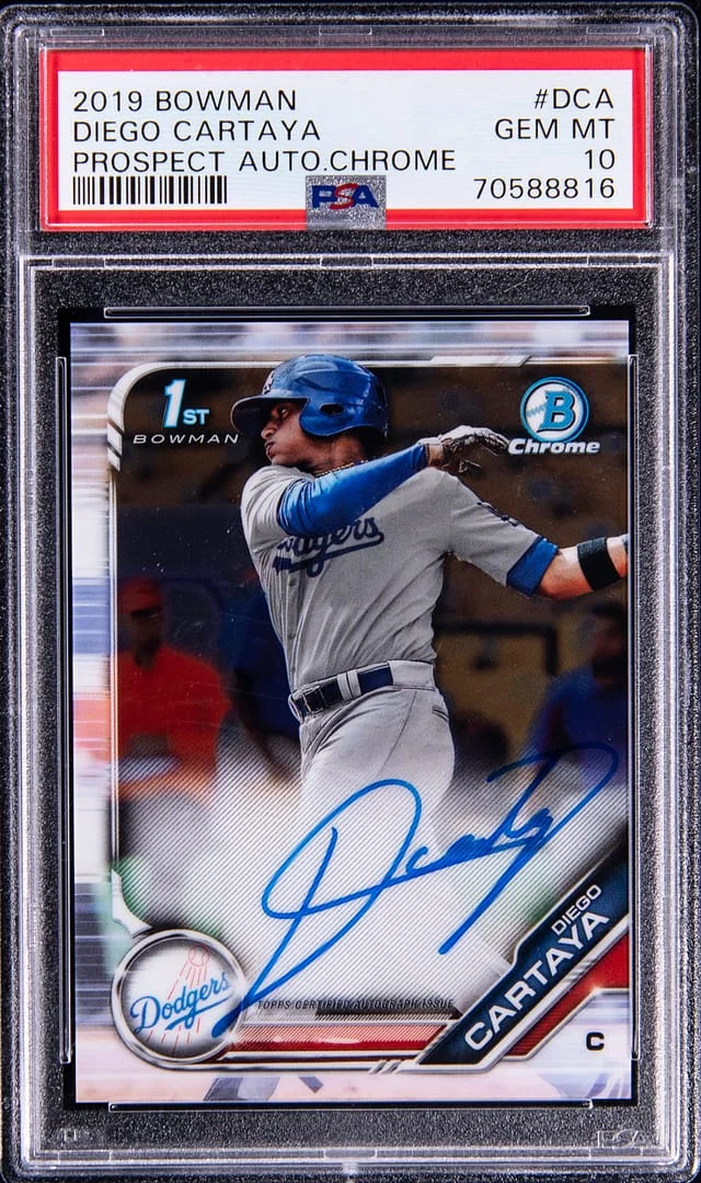 2019 Bowman Chrome Diego Cartaya Prospect Autographs #DCA card image