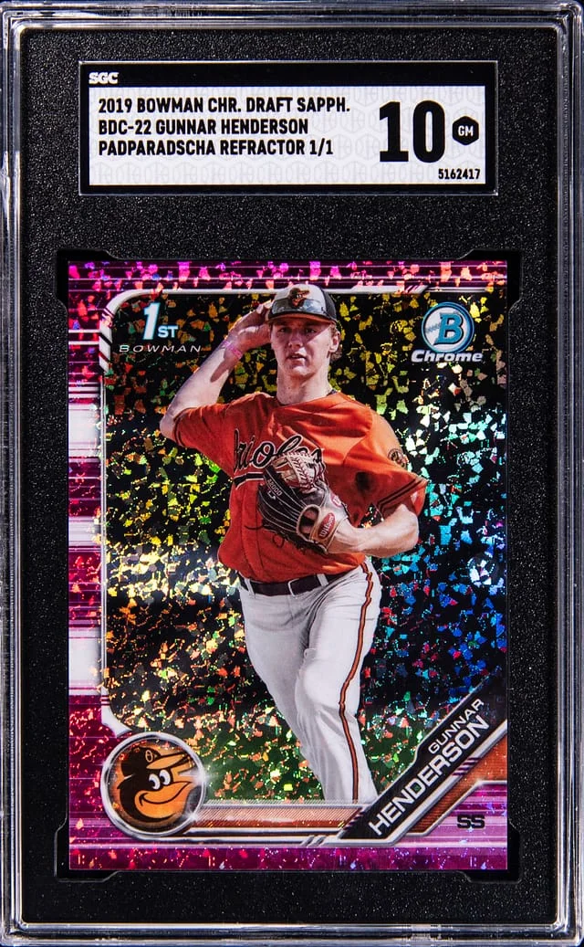 2019 Bowman Chrome Draft Gunnar Henderson #Bdc-22 card image