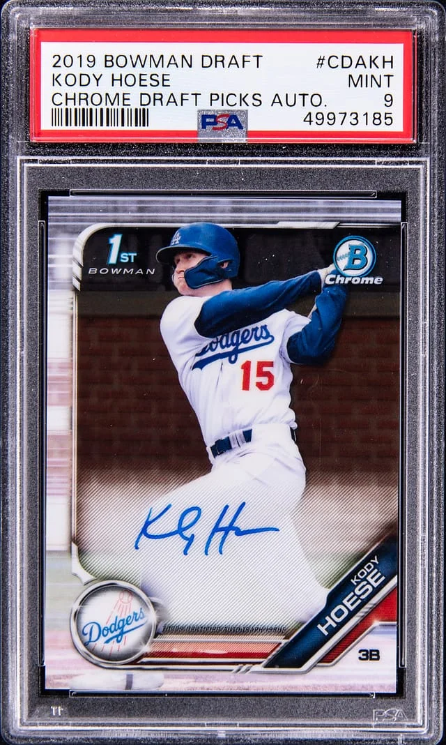 2019 Bowman Chrome Draft Kody Hoese Picks Autograph #CDAKH card image