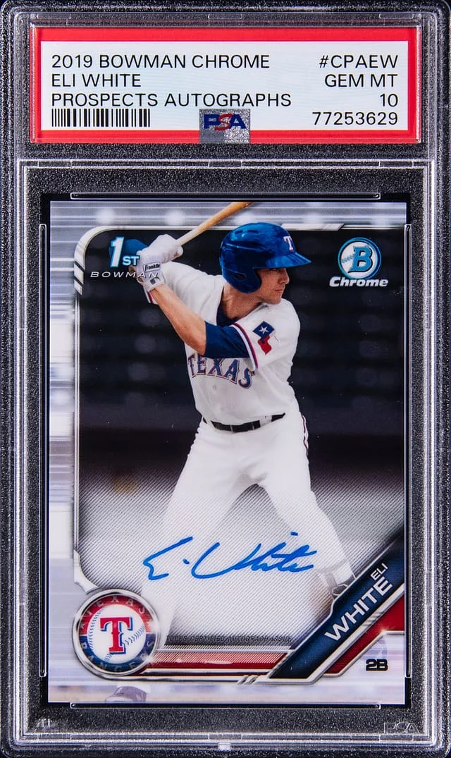 2019 Bowman Chrome Eli Prospect Autographs #CPAEW card image