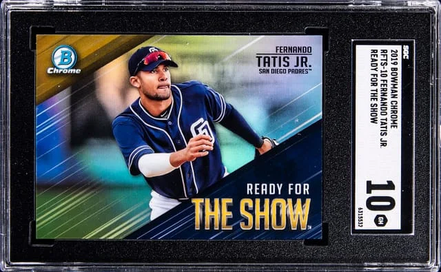 2019 Bowman Chrome Fernando Tatis Jr. Ready for the Show #RFTS-10 card image