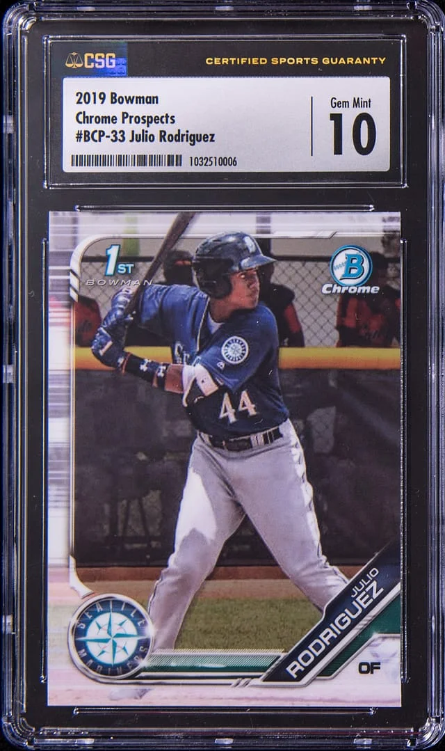 2019 Bowman Chrome Julio Rodriguez Prospect #BCP-33 card image