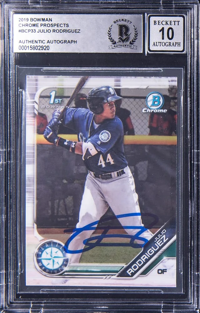 2019 Bowman Chrome Julio Rodriguez #BCP33 card image