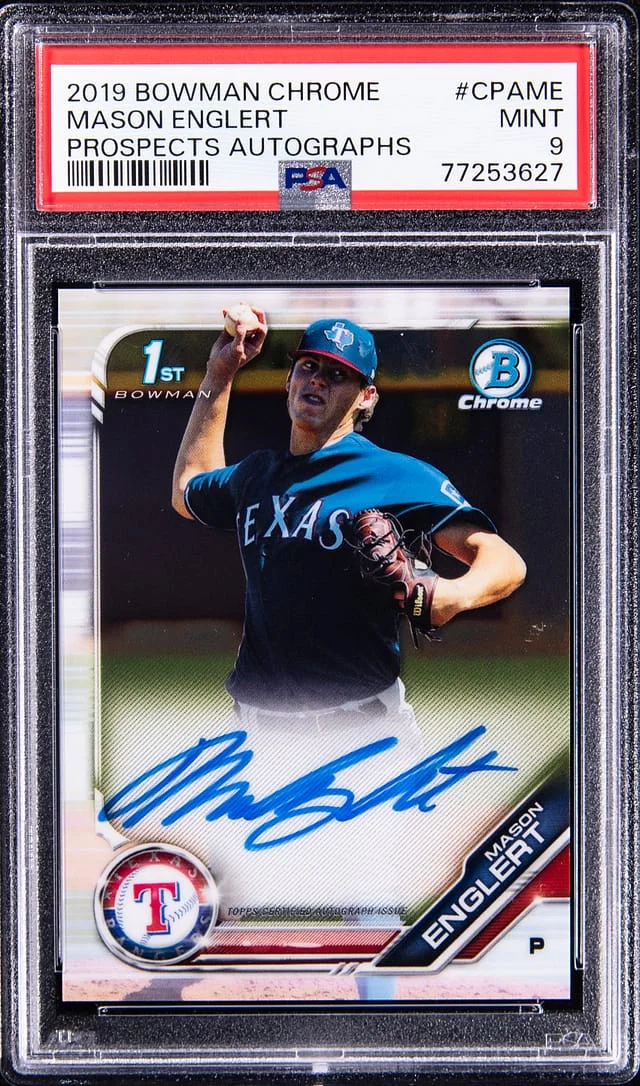 2019 Bowman Chrome Mason Englert Prospect Autographs #CPAME card image