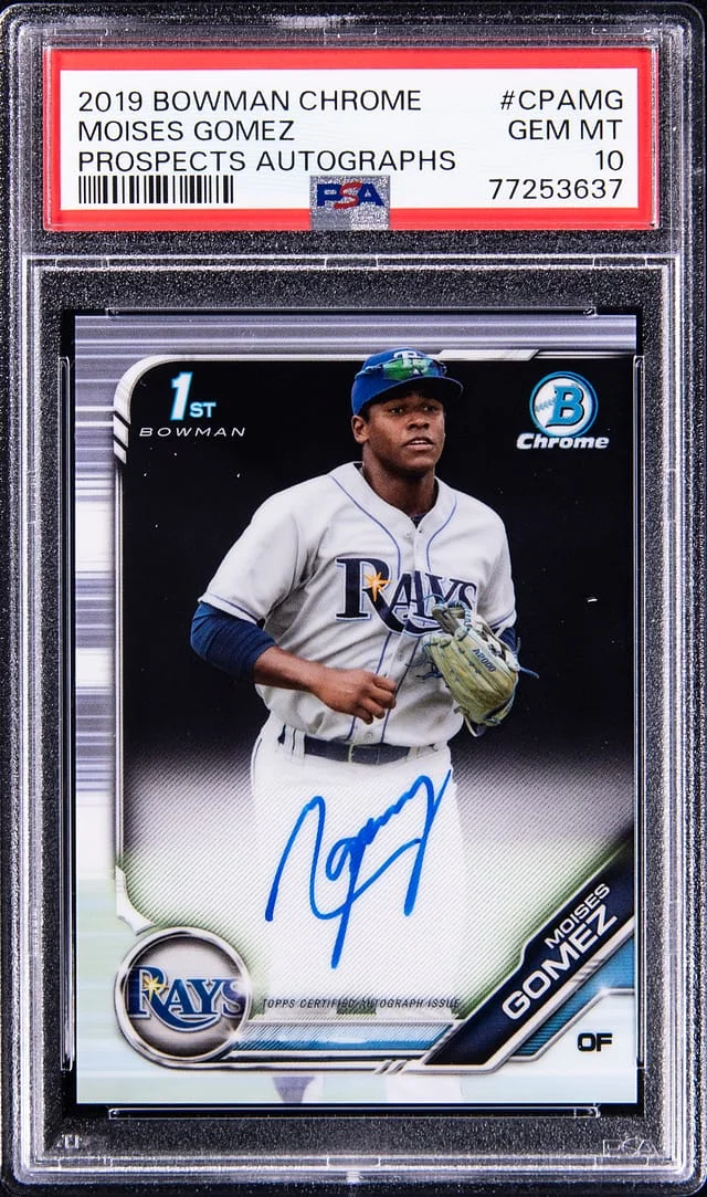 2019 Bowman Chrome Moises Gomez Prospect Autograph #CPAMG card image