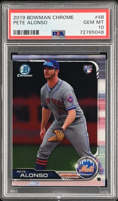 2019 Bowman Chrome Pete Alonso #48 card image