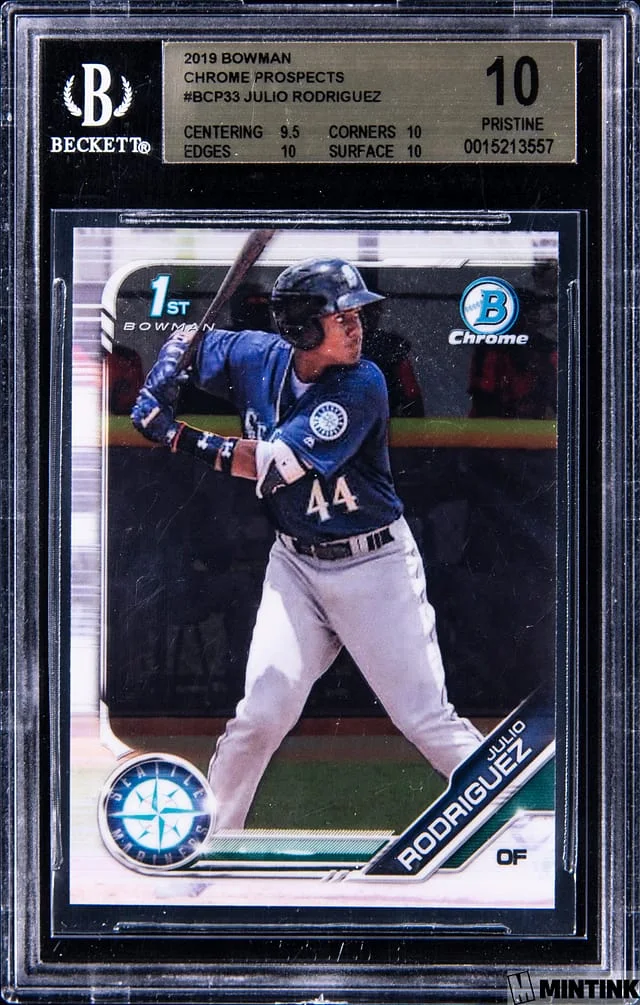 2019 Bowman Chrome Prospects Julio Rodriguez #BCP33 card image