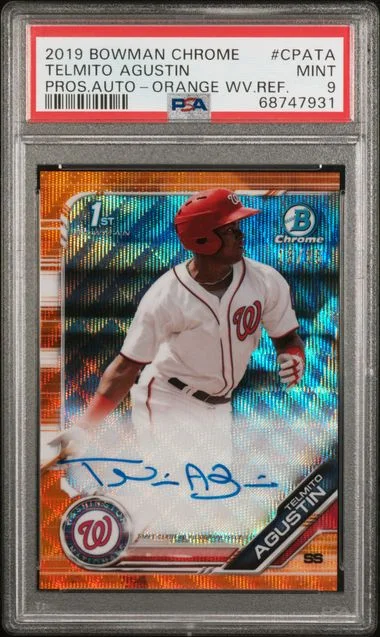 2019 Bowman Chrome Prospects Telmito Agustin Autographs Choice Refractor #CPA-TA card image