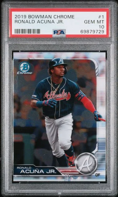 2019 Bowman Chrome Ronald Acuna Jr. #1 card image
