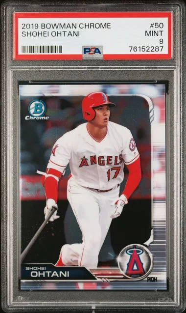 2019 Bowman Chrome Shohei Ohtani #50 card image