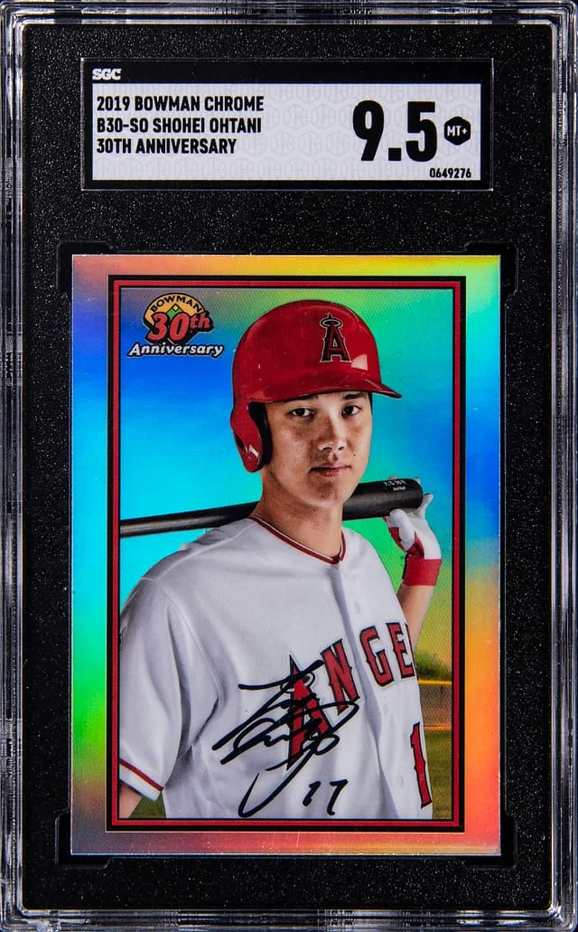 2019 Bowman Chrome Shohei Ohtani 30th Anniversary #B30-SO card image