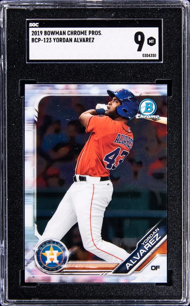 2019 Bowman Chrome Yordan Alvarez Pospects #BCP-123 card image