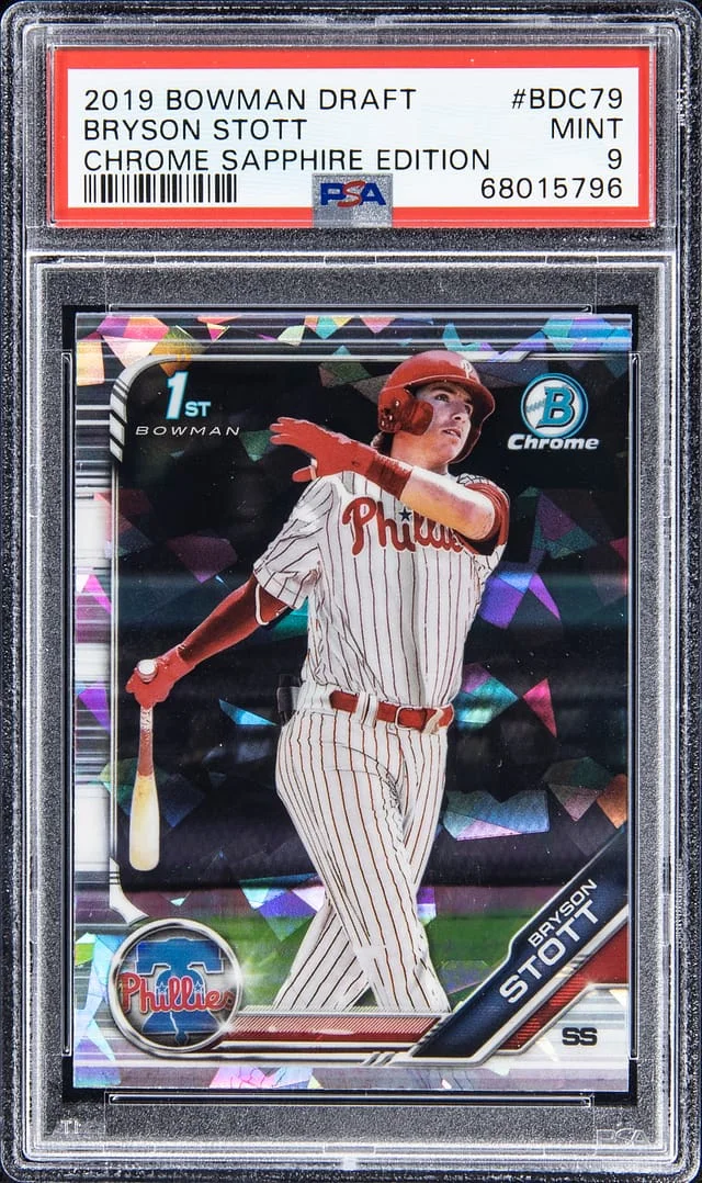 2019 Bowman Draft Bryson Stott Chrome Sapphire Edition #BDC79 card image