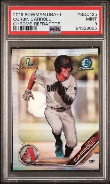 2019 Bowman Draft Corbin Carroll Chrome #BDC125 card image