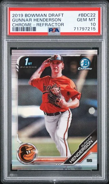 2019 Bowman Draft Gunnar Henderson Chrome #Bdc22 card image