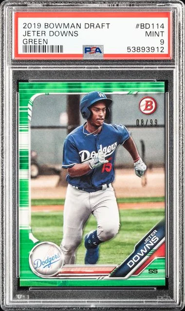 2019 Bowman Draft Jeter Downs Green #BD114 card image